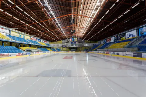 Ledová plocha a hlediště